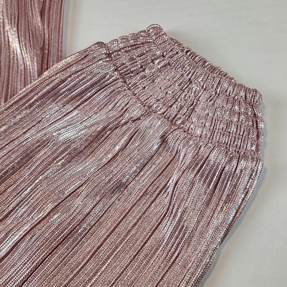 PEEK special occasion pants size 12 Rose Pink metallic NEW - Picture 3 of 14